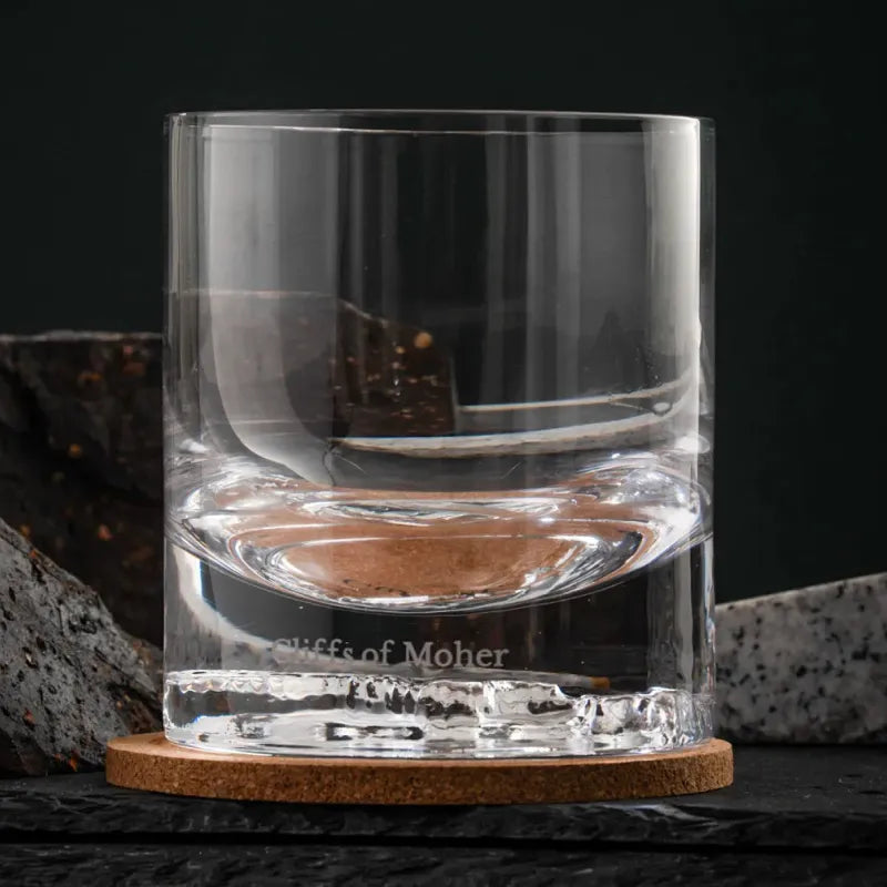 Cliffs of Moher Heavy Base Whiskey Glass — view 9