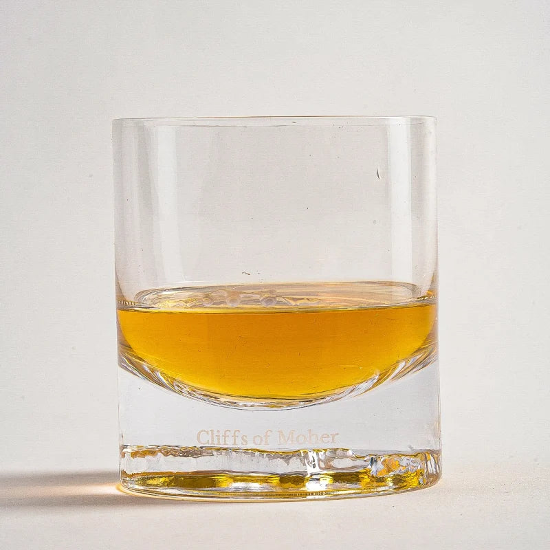 Cliffs of Moher Heavy Base Whiskey Glass